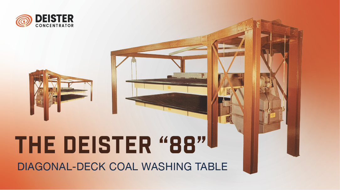 The Deister "88" Diagonal-Deck Coal Washing Table